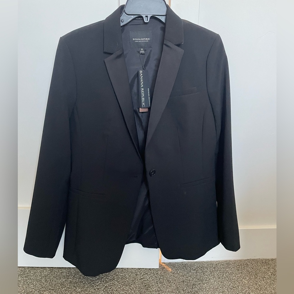 Banana Republic Blazer Size 10 Black